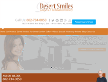 Tablet Screenshot of desertsmiles.com